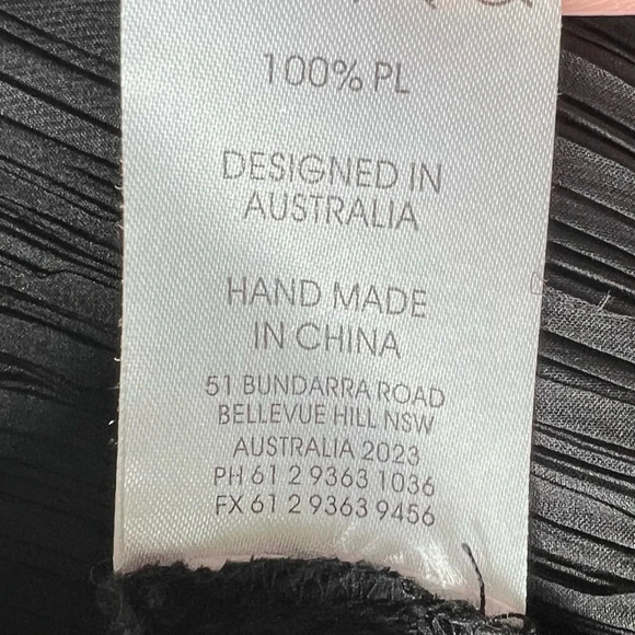 NWOT ALQUEMA Black Midi Dress Bohemian Casual Satin Women’s 8 - Picture 10 of 11